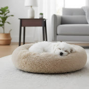 Premium Round Plush Calming Dog Bed Anti-Slip Washable Pet Nest