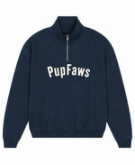 PupFaws Quarter-Zip Sweatshirt – Organic Cotton French Terry
